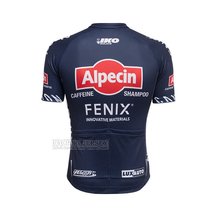 2022 Cycling Jersey Alpecin Fenix Deep Blue Short Sleeve and Bib Short